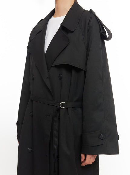 Chic Buckle Trench Coat IM513