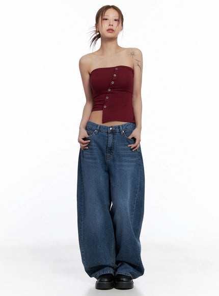 asymmetric-button-tube-top-cl510
