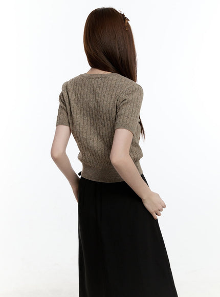 cable-knit-short-sleeve-sweater-cm521