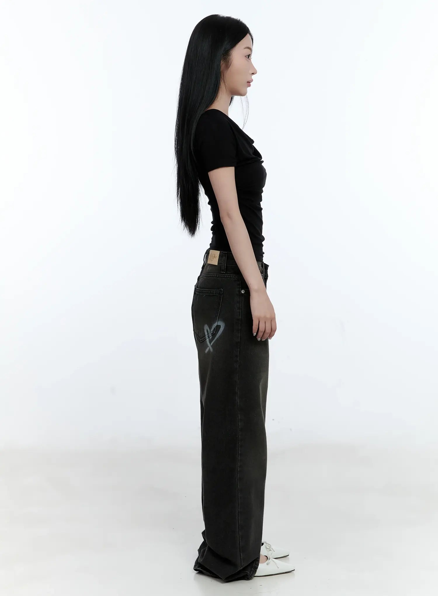 Eunhee Wide-Leg Flare Denim Jeans CL530