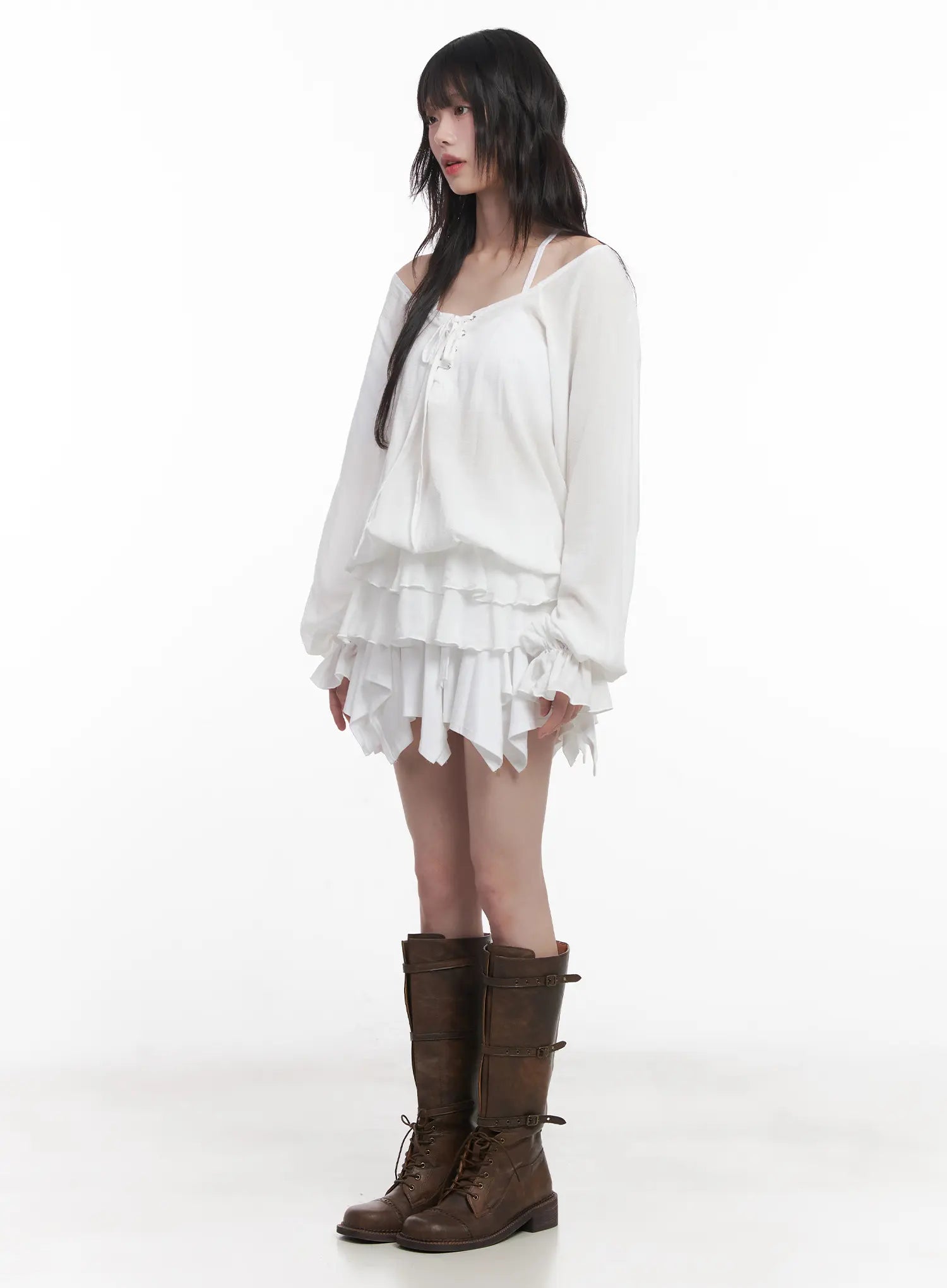 flared-ruffle-mini-skirt-cu520