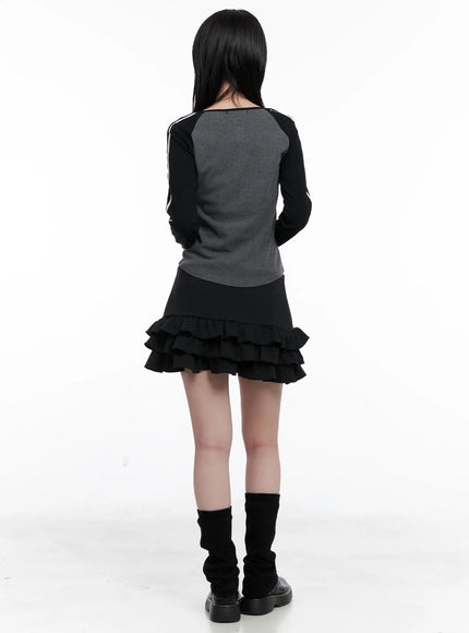Ruffle Mini Skirt CS529