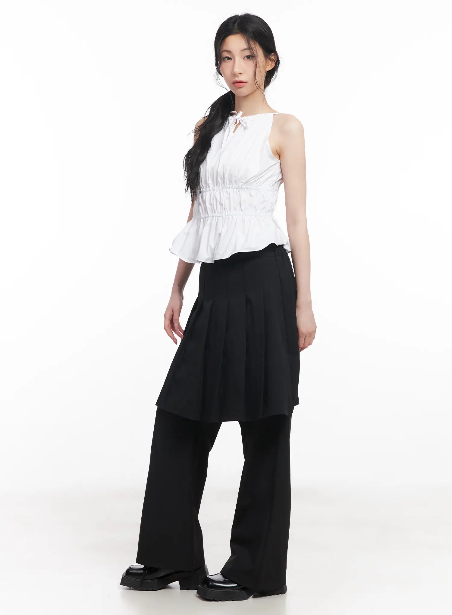 shirred-halter-neck-blouse-cu510