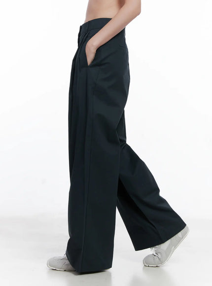 Cotton Pintuck Wide Pants CG521