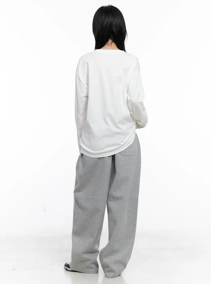 Basic Oversized Long Sleeve Tee CS529
