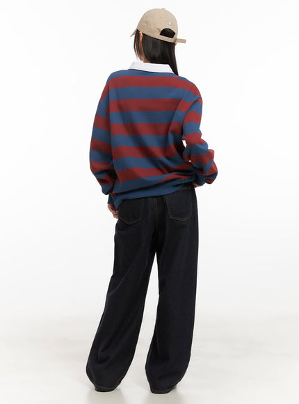 striped-long-sleeve-oversized-polo-cd430