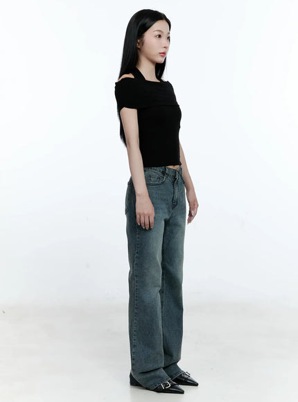 Juliet Washed Flare Denim Jeans CG513