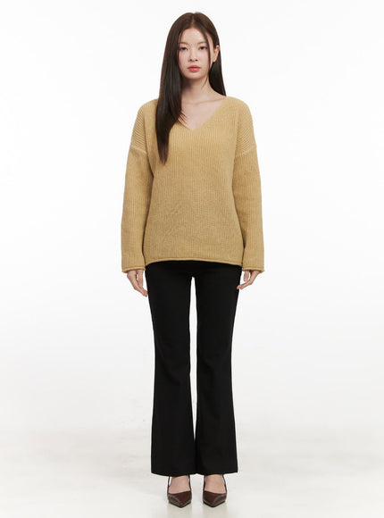 Relaxed-Fit V-Neck Sweater IF505