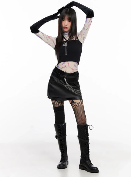 chich-faux-leather-skort-in507