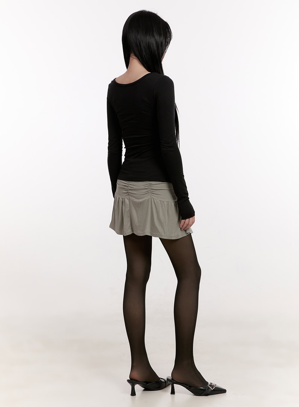 draped-mini-skirt-with-shorts-cj531