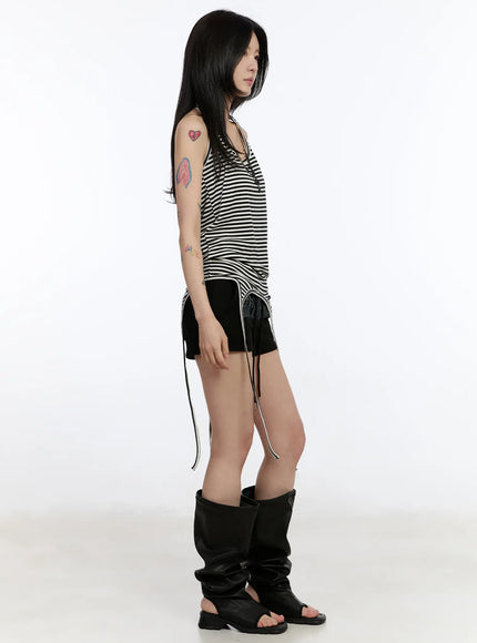 wrinkled-leather-peep-toe-long-boots-ca508