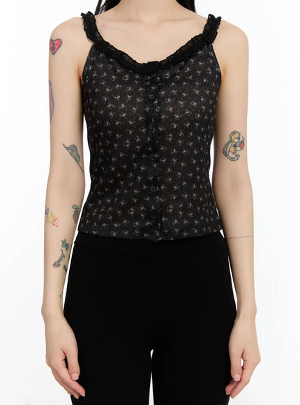 floral-ruffle-trim-tank-ca507