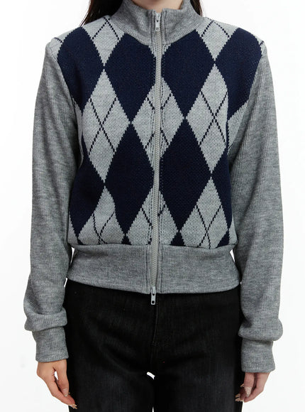 argyle-pattern-knit-zip-up-sweater-cd523