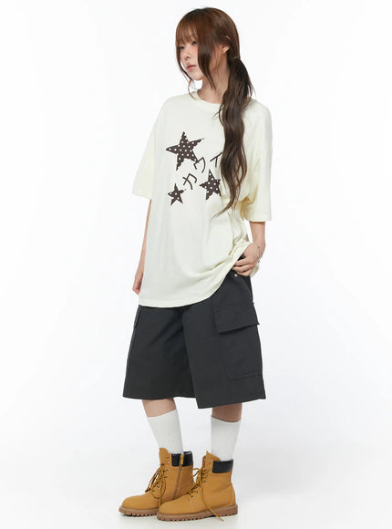 star-print-oversized-tee-cy529