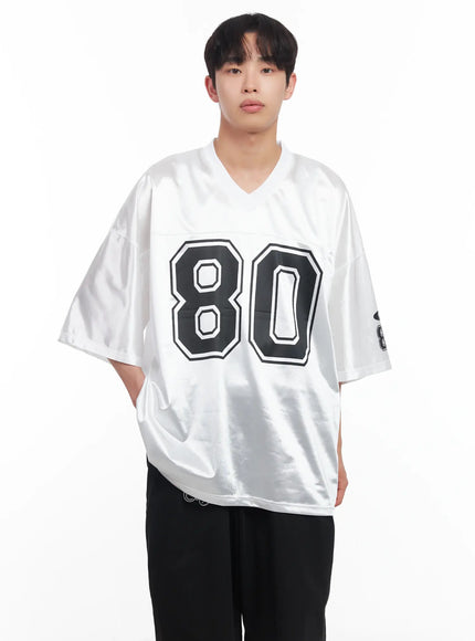 mens-oversized-v-neck-jersey-iu518 / White