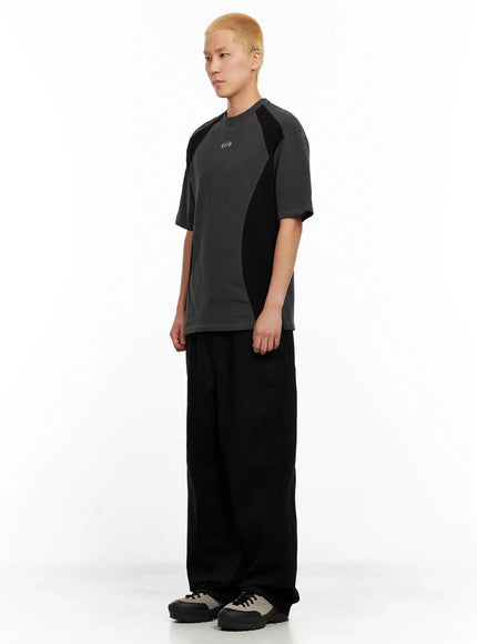 Men's Wide-Leg Cotton Pants IL511