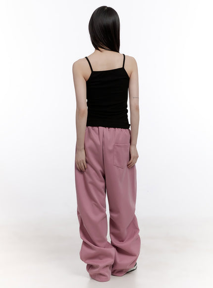 Shirred Wide-Fit Sweatpants CF512