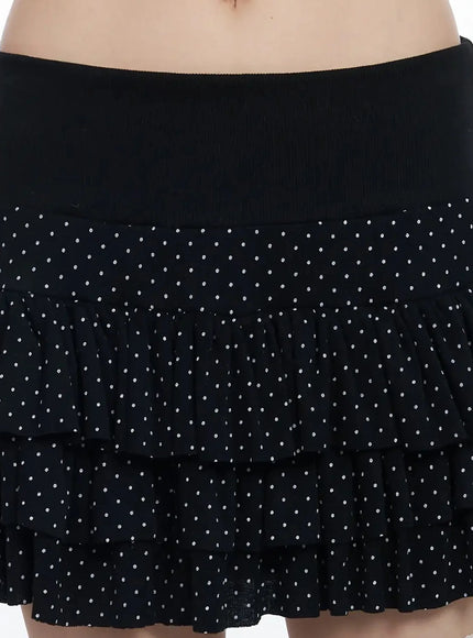 polka-dot-ruffle-mini-skirt-if505