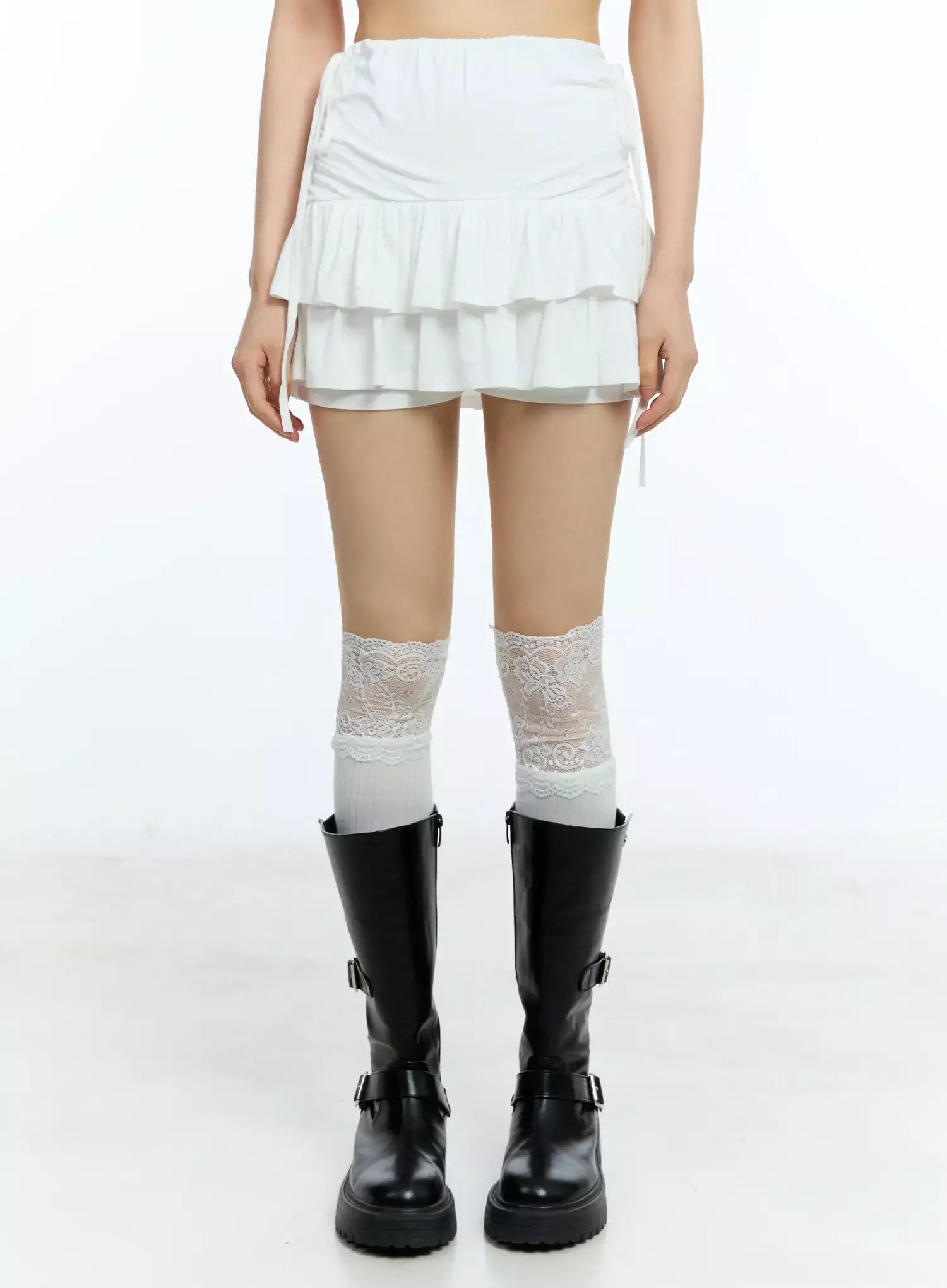 ruffle-shirred-ribbon-mini-skirt-iu524