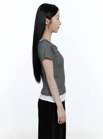 striped-layered-short-sleeve-tee-cg513