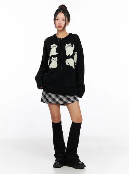 Plaid A-Line Mini Skirt CO515