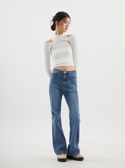 Slim Fit Bootcut Jeans CJ311