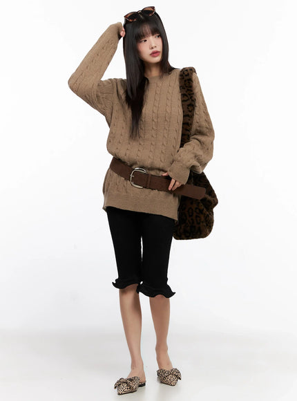 Wide Suede Belt IN503