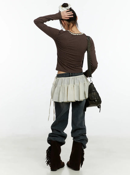 stripe-mini-wrap-skirt-cf509