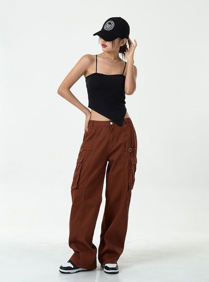 Thin Strap Top With Cups Inside CG10