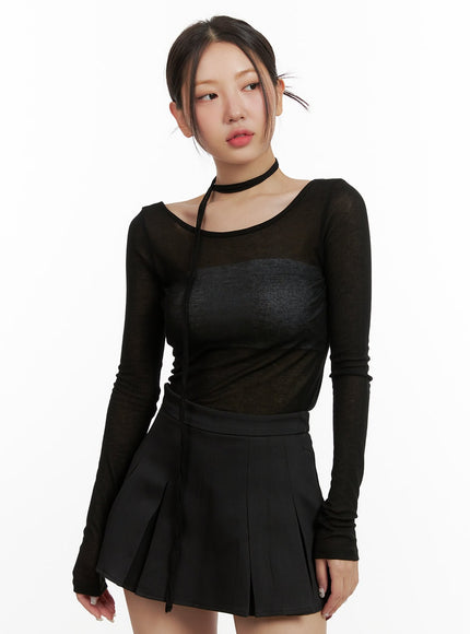 sheer-u-neck-top-with-scarf-ou403