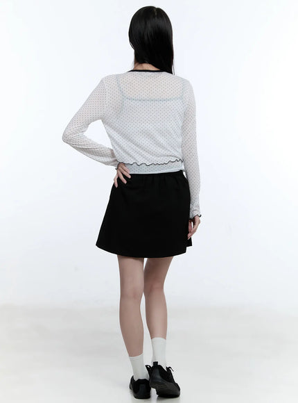 banded-pleated-mini-skirt-cg513