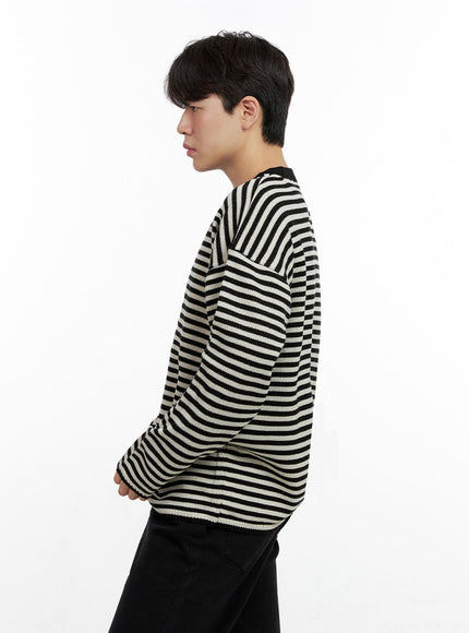 mens-acrylic-striped-long-sleeve-top-in422