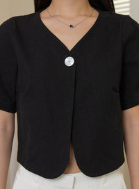minimal-v-neck-short-sleeve-crop-jacket-oy424