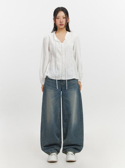 Irene Washed Baggy Jeans IF510