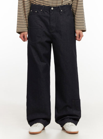 Men's Pocket Detail Denim Pants IF517