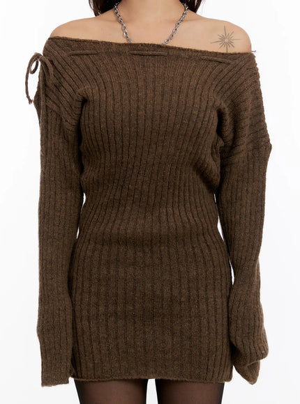 off-shoulder-ribbon-knit-mini-dress-cn527