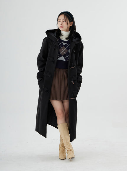 Pleated Bending Mini Skirt ON09