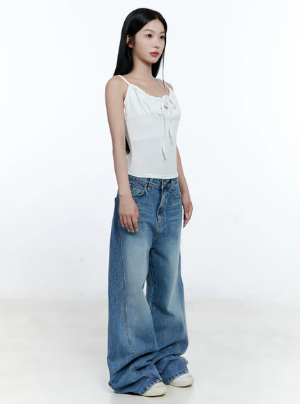Ribbed Front-Tie Tank CG507