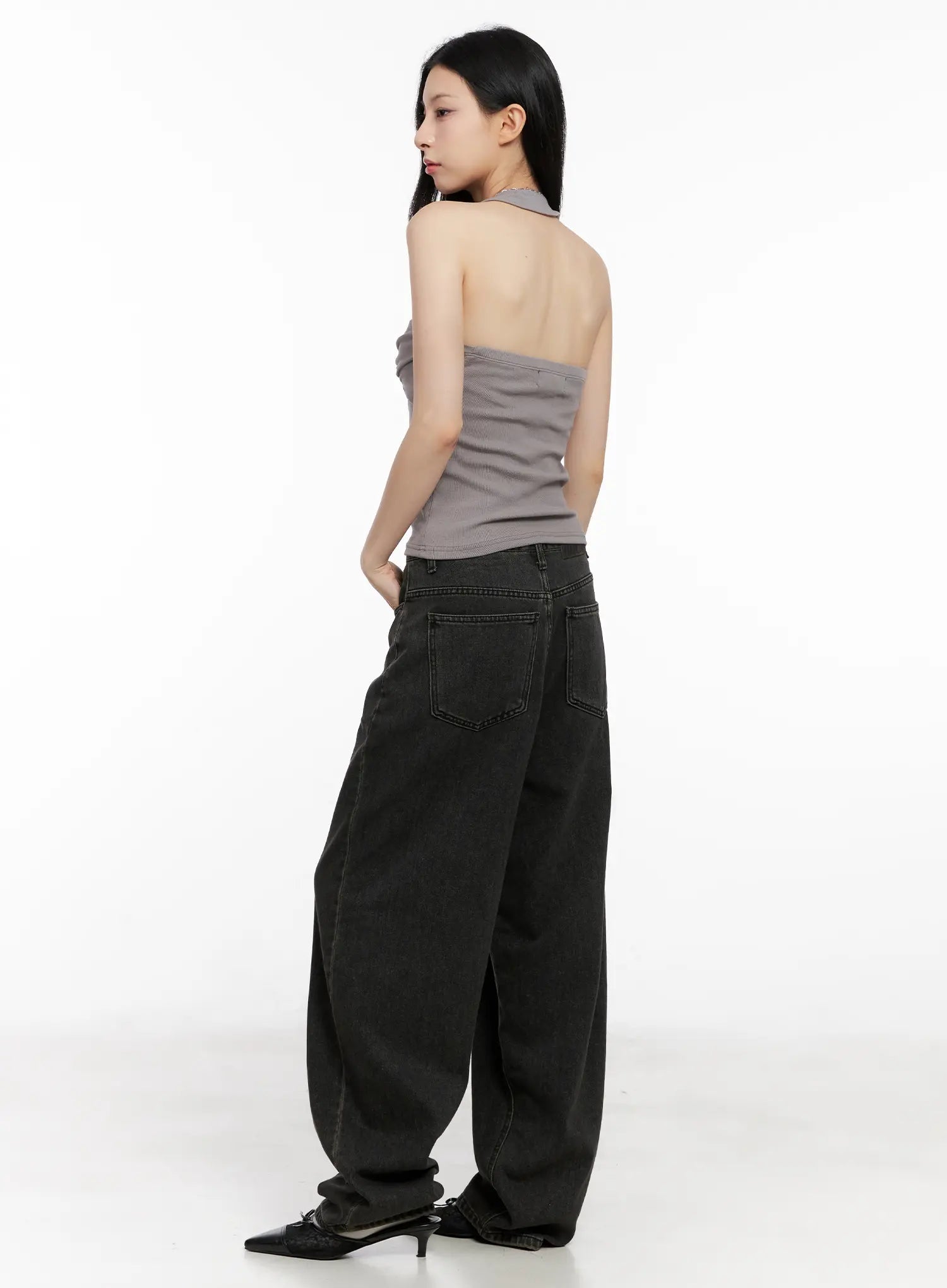 Ruched Halter Tank Top CG522