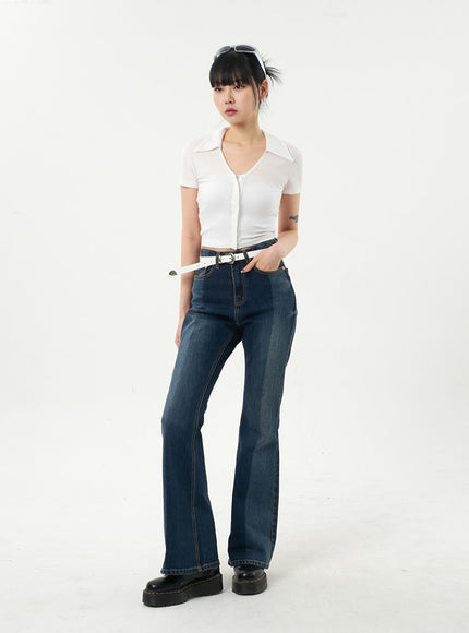 Dark Wash Bootcut Jeans CA328