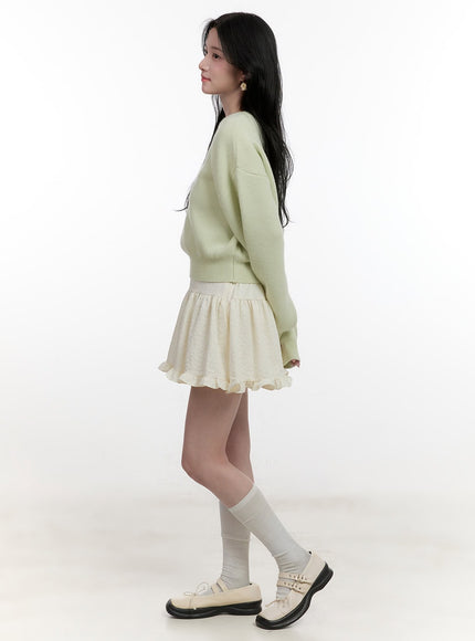 Cropped U-Neck Sweater CF527