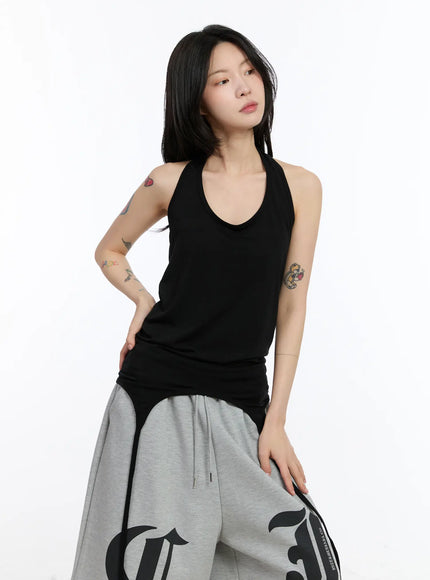 halter-layered-sleeveless-top-ca506