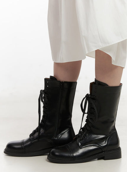 laced-faux-leather-midi-boots-cj523