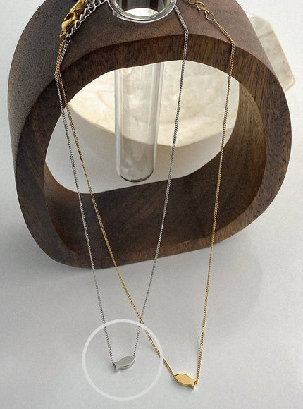 simple-tail-necklace-ia517 / Silver
