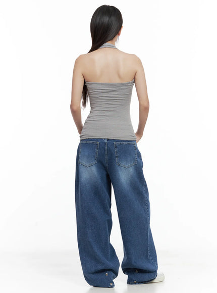 striped-slim-fit-halter-tank-top-cl509