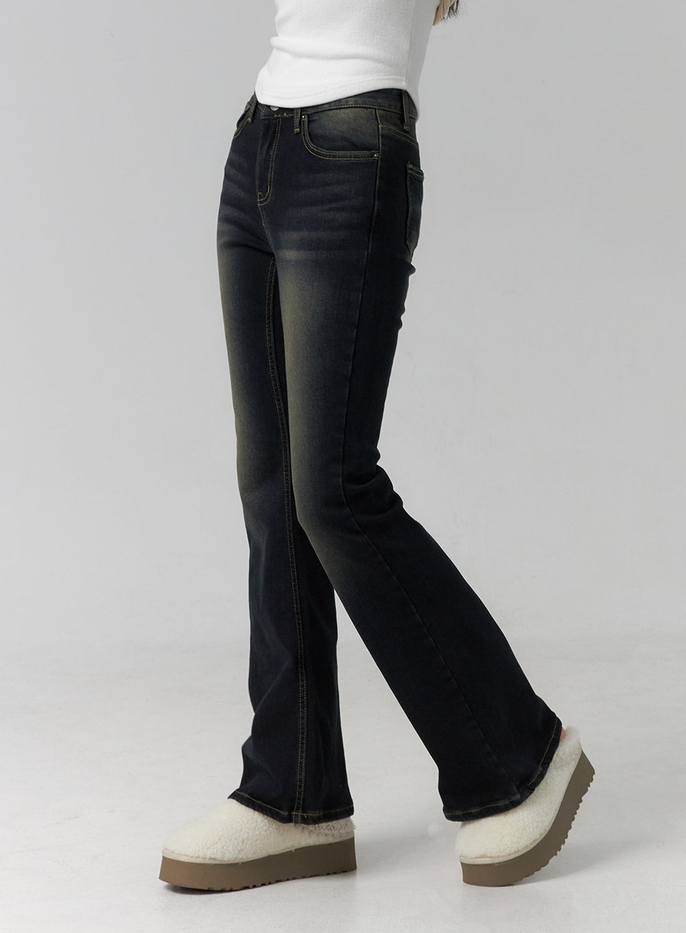 Low rise store black bootcut jeans