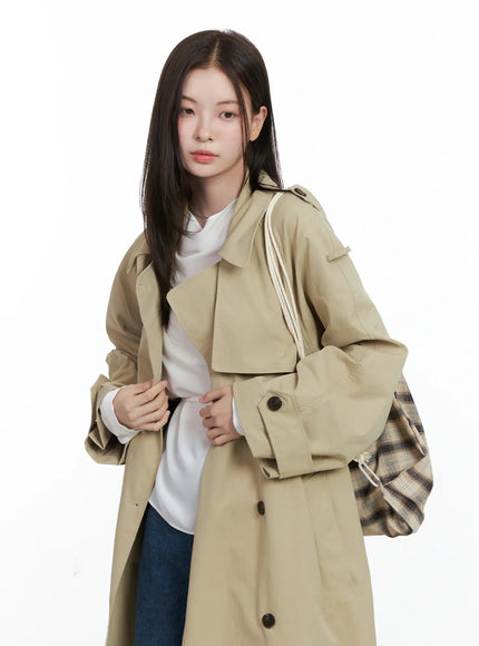 Checkered Cotton Drawstring Backpack CO521