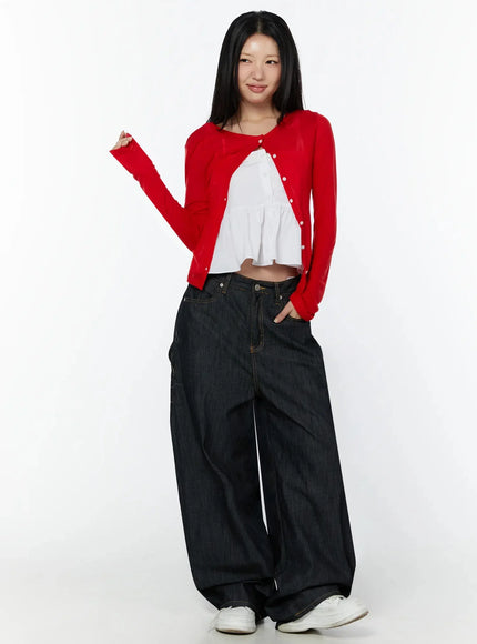 simple-round-neck-cardigan-iy526