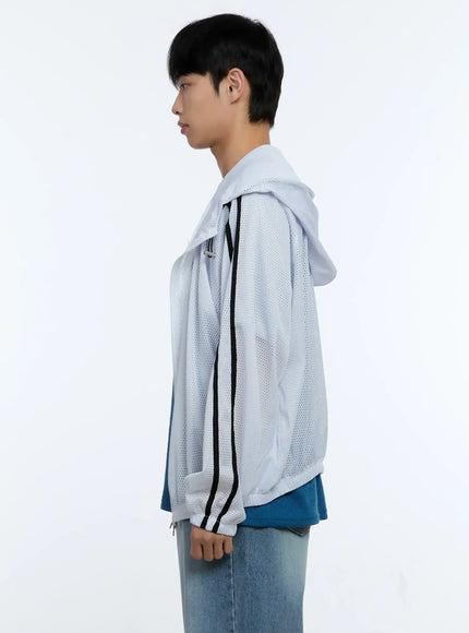 Men's Mesh Zip-Up Hoodie IG519