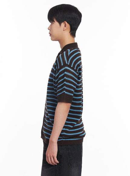 mens-buttoned-short-sleeve-sweater-iy522